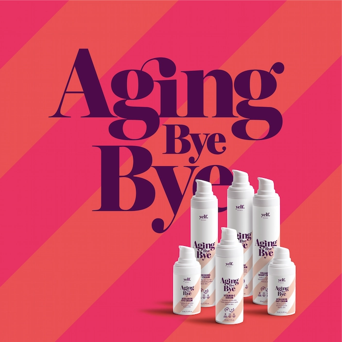 Explore Yelf Aging Bye Bye collection for anti-aging skincare
